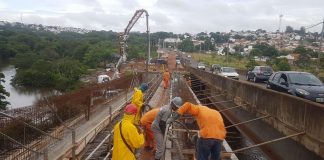 Ponte Cícero Naves recebe mais uma etapa de concretagem