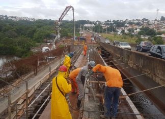 Ponte Cícero Naves recebe mais uma etapa de concretagem