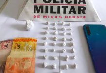 Adolescente é Detido com Drogas no Bairro Novo Horizonte, em Araguari Adolescente é Detido com Drogas no Bairro Novo Horizonte, em Araguari