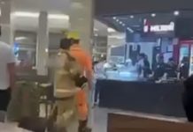 Brigada de Incêndio Controla Foco de Chamas em Shopping de Uberlândia Brigada de Incêndio Controla Foco de Chamas em Shopping de Uberlândia