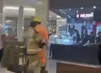 Brigada de Incêndio Controla Foco de Chamas em Shopping de Uberlândia Brigada de Incêndio Controla Foco de Chamas em Shopping de Uberlândia