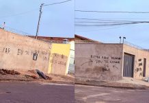 Morador de Ituiutaba deixa aviso em muro após invasão: ‘Vou te encher de bala’ Morador de Ituiutaba deixa aviso em muro após invasão 'Vou te encher de bala'