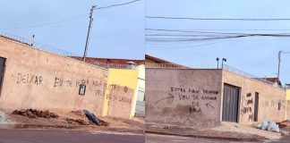 Morador de Ituiutaba deixa aviso em muro após invasão: ‘Vou te encher de bala’ Morador de Ituiutaba deixa aviso em muro após invasão 'Vou te encher de bala'