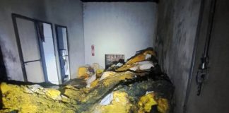 Bombeiros combatem incêndio em fábrica de farinha em Monte Alegre de Minas Bombeiros combatem incêndio em fábrica de farinha em Monte Alegre de Minas