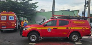 Idosa é atropelada por caminhão em Uberlândia e estado de saúde preocupa Idosa é atropelada por caminhão em Uberlândia e estado de saúde preocupa