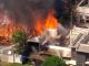Incêndio atinge cenários de novelas nos Estúdios Globo e fere cinco brigadistas Incêndio atinge cenários de novelas nos Estúdios Globo e fere cinco brigadistas