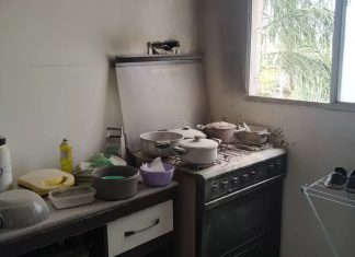 Incêndio atinge residência em Uberlândia após curto-circuito Incêndio atinge residência em Uberlândia após curto-circuito