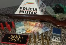 Polícia Militar faz grande apreensão de drogas, arma e munições em Monte Alegre de Minas Polícia Militar faz grande apreensão de drogas, arma e munições em Monte Alegre de Minas