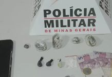 Homem é detido por tráfico de drogas em festa clandestina na BR-050, em Araguari Homem é detido por tráfico de drogas em festa clandestina na BR-050, em Araguari