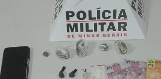 Homem é detido por tráfico de drogas em festa clandestina na BR-050, em Araguari Homem é detido por tráfico de drogas em festa clandestina na BR-050, em Araguari