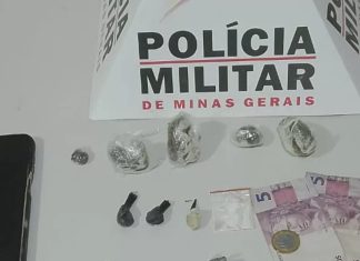 Homem é detido por tráfico de drogas em festa clandestina na BR-050, em Araguari Homem é detido por tráfico de drogas em festa clandestina na BR-050, em Araguari