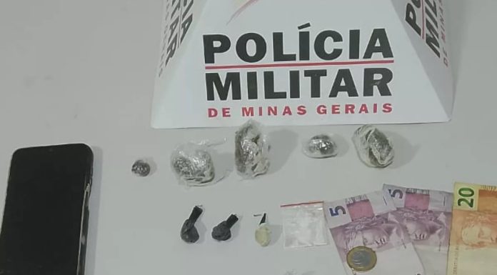 Homem é detido por tráfico de drogas em festa clandestina na BR-050, em Araguari Homem é detido por tráfico de drogas em festa clandestina na BR-050, em Araguari