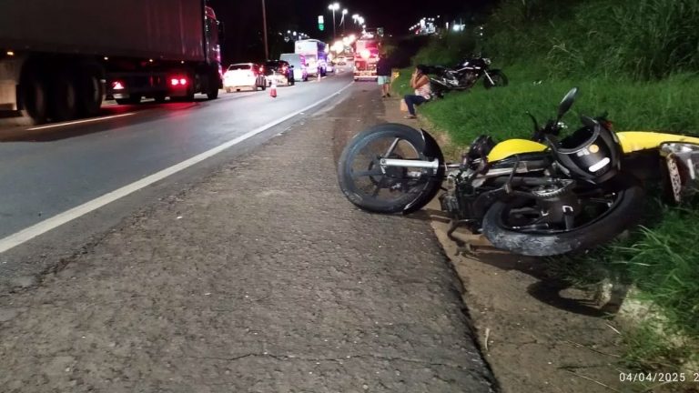 Criança perde a vida após cair de motocicleta e ser atingida por rodotrem na BR-050, em Uberaba