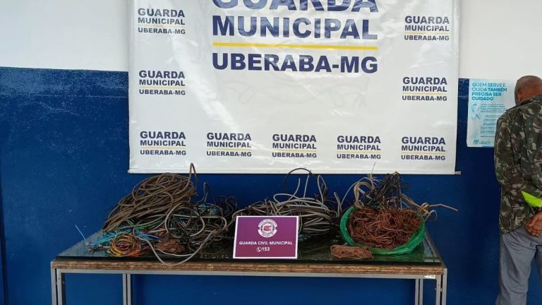 Operação Ferro Velho estoura esquema de furto em Uberaba: 30 kg de cabos apreendidos!