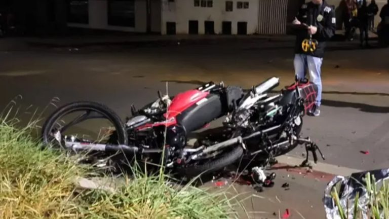 Acidente entre motos resulta em um morto e três feridos em Patos de Minas