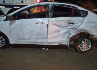 Acidente entre veículos deixa família ferida na LMG-782 Acidente entre veículos deixa família ferida na LMG-782