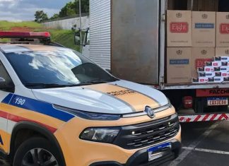 Caminhão Furtado em Uberlândia, Carregado com Meio Milhão em Cigarros Contrabandeados, é Apreendido em Patrocínio Caminhão Furtado em Uberlândia, Carregado com Meio Milhão em Cigarros Contrabandeados, é Apreendido em Patrocínio