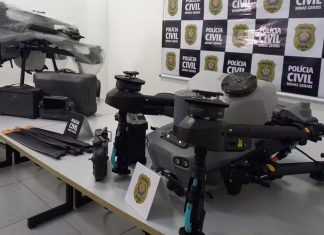 Drones avaliados em R$ 250 mil, roubados no TO, são recuperados em loja de assistência técnica em Uberlândia Drones avaliados em R$ 250 mil, roubados no TO, são recuperados em loja de assistência técnica em Uberlândia