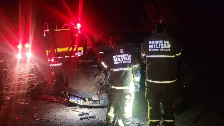 Grave acidente na MGC-455 uma pessoa morre após colisão frontal