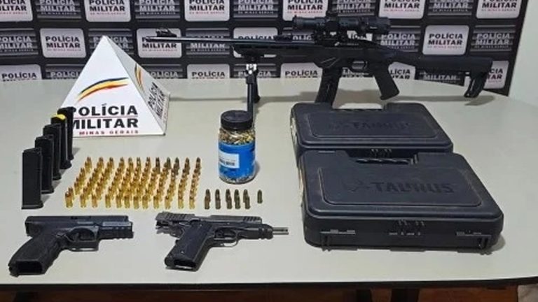 Homem é Detido em Monte Carmelo com Arsenal de Armas e Munições Durante Operação da PM