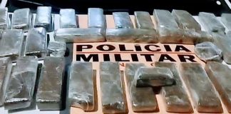 Homem é detido ao transportar 35 barras de maconha com destino a Uberlândia Homem é detido ao transportar 35 barras de maconha com destino a Uberlândia