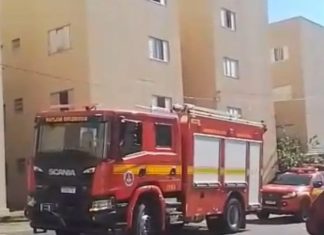Incêndio em apartamento no bairro Tocantins leva Corpo de Bombeiros a atuar em Uberlândia. Incêndio em apartamento no bairro Tocantins leva Corpo de Bombeiros a atuar em Uberlândia.