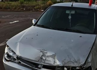 Jovem perde controle do carro, derruba lixeira e destrói portão de residência em Ituiutaba Jovem perde controle do carro, derruba lixeira e destrói portão de residência em Ituiutaba