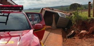 Veículo Capota na Estrada de Acesso ao Distrito de Alagoas em Patos de Minas; Três Vítimas Recebem Atendimento Veículo Capota na Estrada de Acesso ao Distrito de Alagoas em Patos de Minas; Três Vítimas Recebem Atendimento
