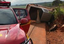 Veículo Capota na Estrada para o Distrito de Alagoas em Patos de Minas; Três Vítimas Recebem Atendimento Veículo Capota na Estrada para o Distrito de Alagoas em Patos de Minas; Três Vítimas Recebem Atendimento