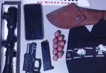 Arma de Uso Restrito Furtada em Goiás é Recuperada Durante Operação da PM em Prata Arma de Uso Restrito Furtada em Goiás é Recuperada Durante Operação da PM em Prata