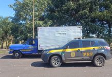 Caminhonete furtada em Uberlândia é recuperada pela PRF poucas horas depois do crime Caminhonete furtada em Uberlândia é recuperada pela PRF poucas horas depois do crime