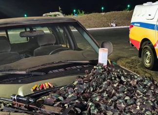 Casal Detido por Porte Ilegal de Arma e Caça de Animais Silvestres em Rodovia no Prata Casal Detido por Porte Ilegal de Arma e Caça de Animais Silvestres em Rodovia no Prata