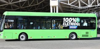 Testes com ônibus 100% elétricos começam em Uberlândia Testes com ônibus 100% elétricos começam em Uberlândia