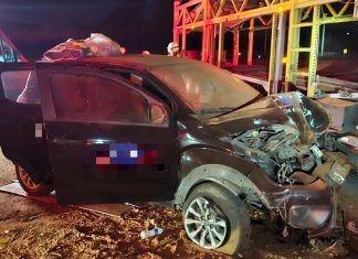 Acidente na BR-365: Carro colide com carreta cegonheira e deixa vigilantes feridos em Uberlândia Acidente na BR-365: Carro colide com carreta cegonheira e deixa vigilantes feridos em Uberlândia