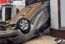 Acidente no Fundinho: Carro capota após colisão e motorista fica ferida em Uberlândia Acidente no Fundinho: Carro capota após colisão e motorista fica ferida em Uberlândia