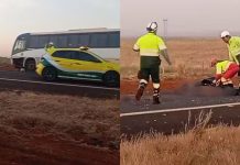 Colisão entre ônibus e motocicleta resulta em duas mortes em Santa Vitória Colisão entre ônibus e motocicleta resulta em duas mortes em Santa Vitória