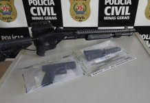 Dois homens são presos em Uberlândia durante a Operação Amparo da Polícia Civil Dois homens são presos em Uberlândia durante a Operação Amparo da Polícia Civil