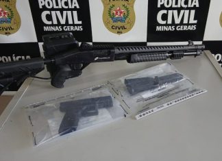 Dois homens são presos em Uberlândia durante a Operação Amparo da Polícia Civil Dois homens são presos em Uberlândia durante a Operação Amparo da Polícia Civil