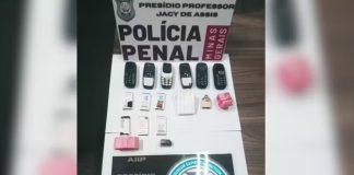 Presidiário em Uberlândia é flagrado com seis celulares no estômago Presidiário em Uberlândia é flagrado com seis celulares no estômago