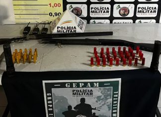 Prisão na Zona Rural de Uberlândia: Homem Detido com Armas e Munições Prisão na Zona Rural de Uberlândia Homem Detido com Armas e Munições