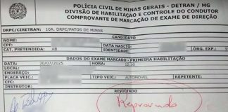 Reprovação em exame de direção leva candidato a ofender avaliadores e ser detido em Patos de Minas Reprovação em exame de direção leva candidato a ofender avaliadores e ser detido em Patos de Minas