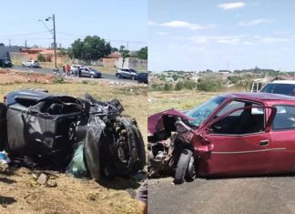 Acidente na MGC-497 no perímetro urbano de Uberlândia deixa 8 pessoas feridas Acidente na MGC-497 no perímetro urbano de Uberlândia deixa 8 pessoas feridas