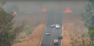 Incêndio Devasta Área na Avenida K e Complica o Tráfego em Uberlândia Incêndio Devasta Área na Avenida K e Complica o Tráfego em Uberlândia