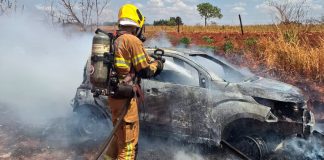 Incêndio em Veículo em Uberaba: Bombeiros Utilizam 300 Litros de Água para Controlar as Chamas Incêndio em Veículo em Uberaba: Bombeiros Utilizam 300 Litros de Água para Controlar as Chamas