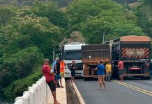 Interdição Temporária na BR-365 Após Acidente na Ponte do Rio Araguari Interdição Temporária na BR-365 Após Acidente na Ponte do Rio Araguari