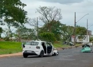 Acidente em Uberlândia: Carro Colide com Poste e Deixa Jardim Inconfidência Sem Energia Acidente em Uberlândia: Carro Colide com Poste e Deixa Jardim Inconfidência Sem Energia
