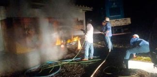 Incêndio em gerador deixa moradores de Prata sem água por três horas Incêndio em gerador deixa moradores de Prata sem água por três horas