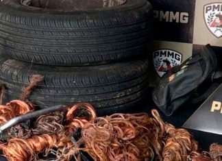 Mais de 4 kg de cobre são apreendidos em Uberlândia durante a Operação Fio Seguro Mais de 4 kg de cobre são apreendidos em Uberlândia durante a Operação Fio Seguro