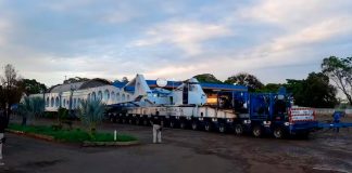 Após quase uma semana de pausa, megacarga volta a cruzar a BR-365; veja rotas e horários Após quase uma semana de pausa, megacarga volta a cruzar a BR-365; veja rotas e horários