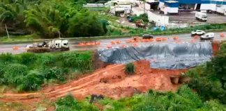 Erosão na BR-452 Leva à Interdição Parcial em Araxá até Sábado Erosão na BR-452 Leva à Interdição Parcial em Araxá até Sábado